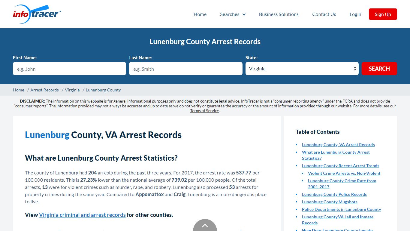 Lunenburg County, VA Arrests, Mugshots & Jail Records - InfoTracer