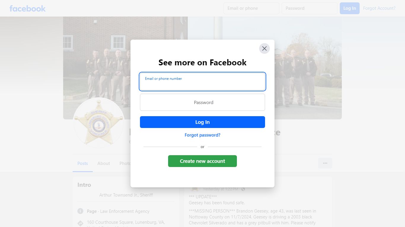 Lunenburg County Sheriff's Office | Lunenburg VA - Facebook